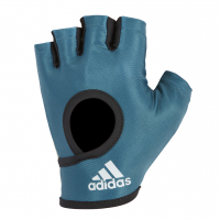 Перчатки для фитнеса Adidas, цвет сине-зеленый