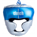 Шлем боксерский CLINCH KIDS, цвет серебристо-синий