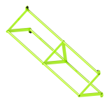 Перекладина треугольная D=32-32-32, ZSO-1800