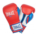 Перчатки тренировочные Everlast Powerlock PU, цвет красно-синий