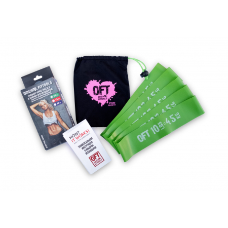 Набор 5 мини-эспандеров одного сопротивления OriginalFitTools