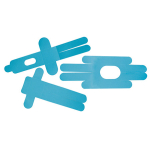 Тейп Кинезио сегментарный Lite Weights локоть, колено, спина, запястье