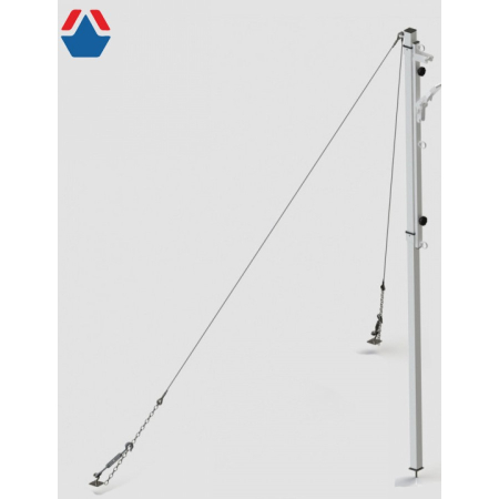 Стойки волейбольные на растяжках универсальные с системой натяжения