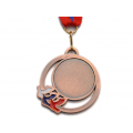 Медаль наградная с лентой, d - 50 мм 5201-22 РАДОЛЬ Sprinter