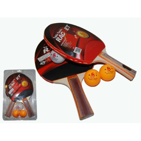 Набор для настольного тенниса 1 звезда. (2 ракетки, 3 шарика в слюде) Sprinter 11093
