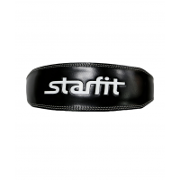 Пояс атлетический Starfit SU-302, 4 дюйма, кожа, черный